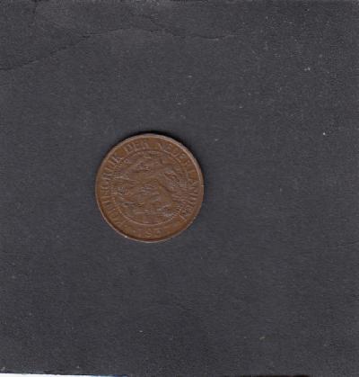 Beschrijving: 1 Cent WILHELMINA 